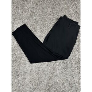 Eileen Fisher‎ Black Crepe Pants Women's M Tapered Minimalist Workwear